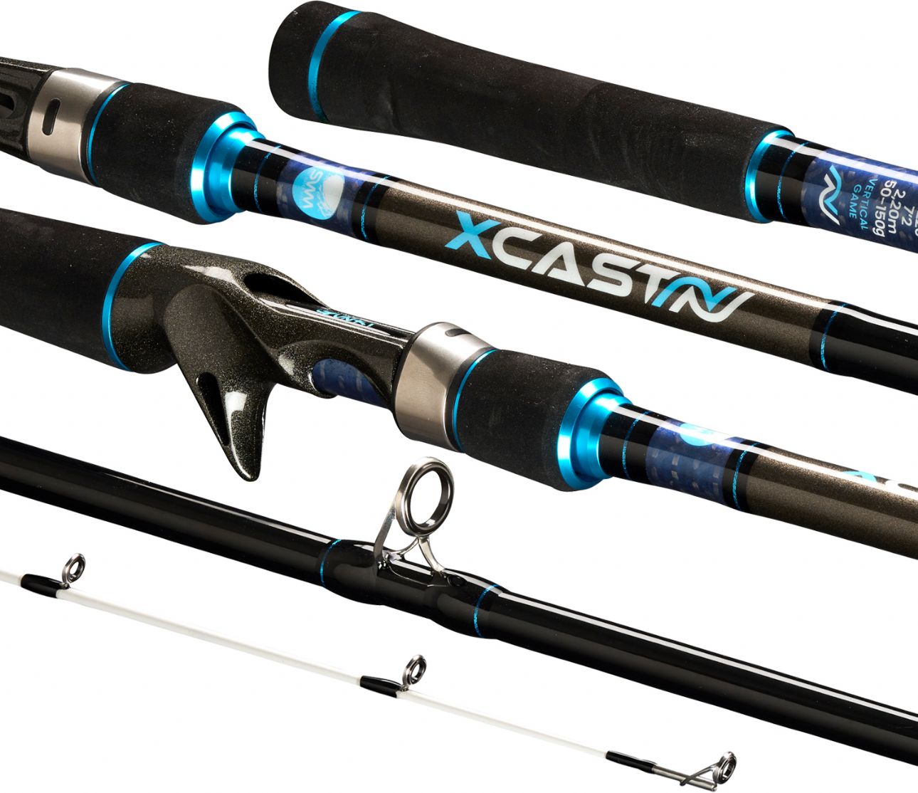 Gunki X Cast Vertical Game Bait Casting Rod 50-150g